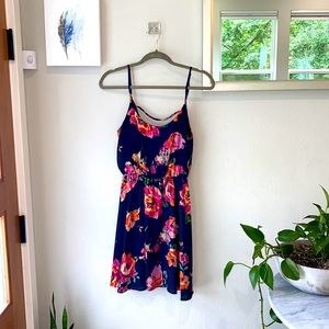 Flowing, floral summer dress